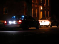 police stop at night